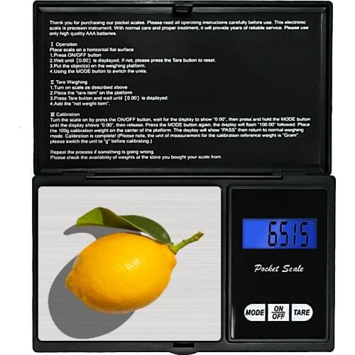 200g/500g 0.01g 1000g 0.1g Weighing Scale Jewelry Scale Electronic LCD Display Kitchen Weight Balance Tool Part With 7 Units