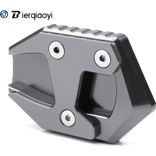 Motorcycle CNC Click Kickstand For Honda Click 125 125i Click 125/125i Sidestand Extension Enlarger Pad Foot Side Stand Bracket