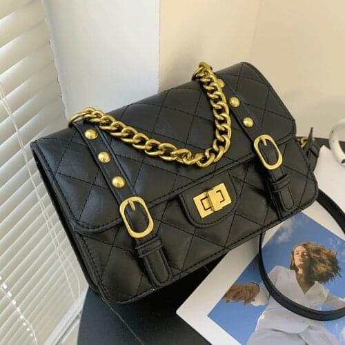 Female Crossbody Bags for Women Leather Shoulder Bag Sac A Main Luxury Designer Handbags Diamond Lattice Flap Bags Vintage Sac