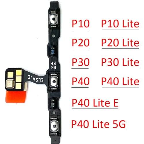 10Pcs/Lot, Power Switch On / Off Button Volume Key Button Flex Cable For Huawei P8 P9 P10 P20 P30 P40 Lite E 5G Pro Plus 2016