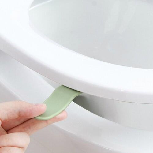 2pcs Toilet Seat Holder Lifter Sanitary Closestool Seat Cover Lift Handle Seat Cover Lifter Bathroom Accessories Home Clean Tool