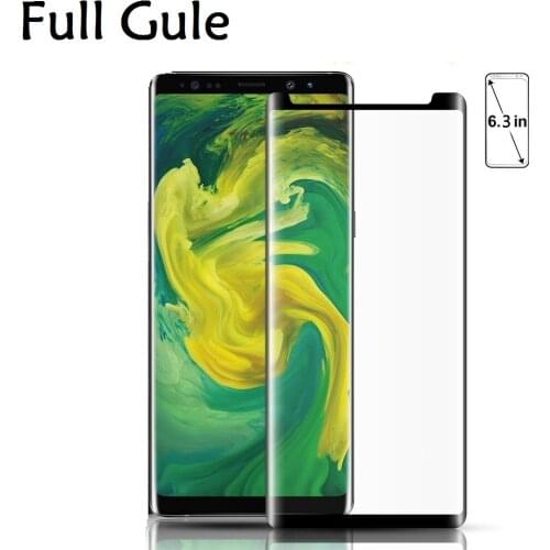 3D Curved HD Clear Full Glue Tempered Glass For Samsung Galaxy S8 S9 Plus Note 8 Full Adhesive Phone Screen Protector Film