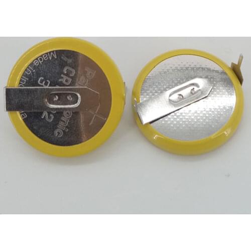 4pcs/lot Panasonic CR2032 3V Button Battery H type horizontal with 2 Soldering Pins CR 2032 lithium batteries cell