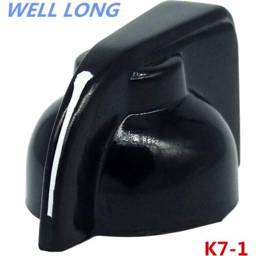 5Pcs 32x19x16mm Plastic Potentiometer Rotary Knob Black,for 6mm Diameter Shaft Guitar Volume Knob