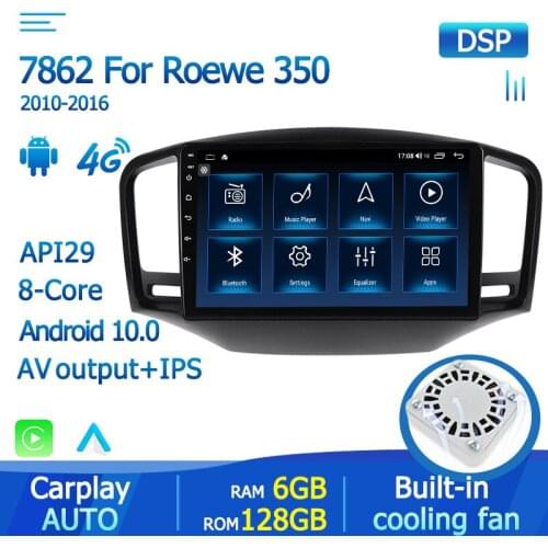 1280*720 HD 2Din Car Radio Stereo For Roewe 350 MG 350 2010-2016 Android 10 Multimedia Player GPS Navigation Carplay Head Unit