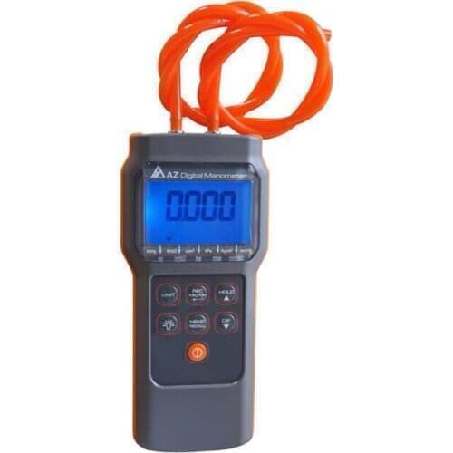 AZ82012 Manometer Differential Pressure Gauge Measuring Range 1psi PC Lnterface with 11 Units for Selection