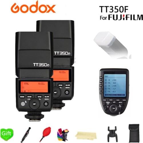 Godox TT350F 2.4G Wireless X System Mini Speedlite Flash With TTL HSS GN36 High Speed 1/8000S for Fujifilm Fuji Camera + Xpro-F