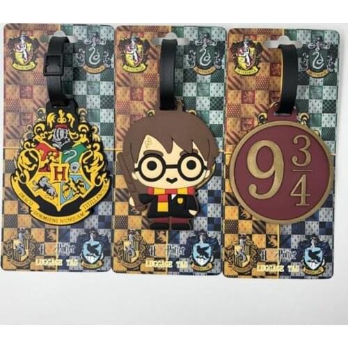 Harri Accessories Luggage Tag Hermione Malfoy Potter 9 & 3/4 PVC Suitcase ID Addres Holder Baggage Boarding Tag Portable Label