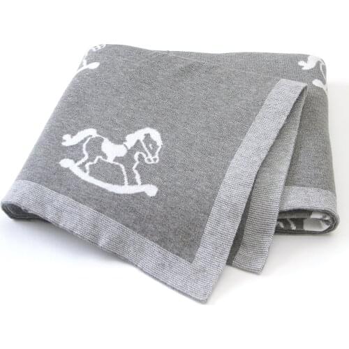 Baby Blankets Newborn Bebes Swaddle Wrap Monthly Blanket Soft Cotton Knitted Infant Kids Stroller Bedding Sleeping Quilts 100*80