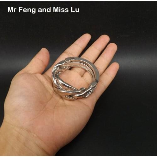 Four Magic Ring Puzzle Solution Toy Kid Metal Alloy Brain Games Patience Of Practise