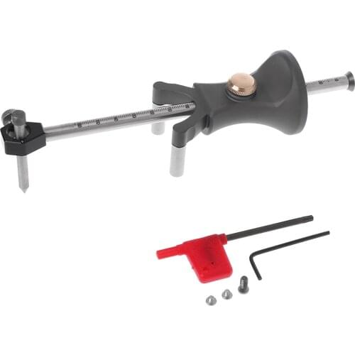 Carpenter Straight Line Arc Curve Scriber Parallel Wheel Marking Cutting Gauge Woodworking Dual-purpose Drawing Line Square