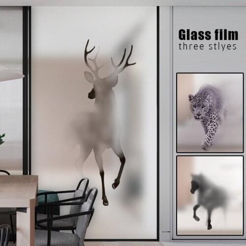 Nordic Style Frosted Privacy Window Film Stained Glass Film Vinyl Window Stickers Glass Stickers Shower Bathroom Door Film