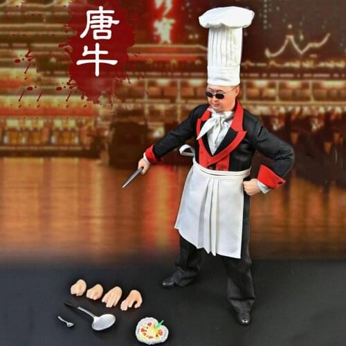 MiVi MV-31 For Collection 1/6 Scale Collectible Fat Chef-Tang Niu Head Sculpt Clothes Accessory for 12 Inches DIY Action Figures