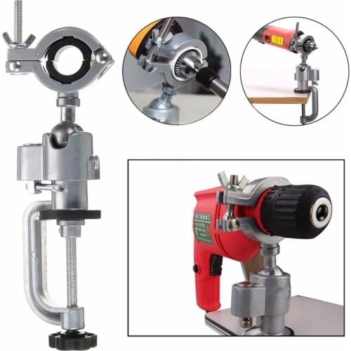 New Universal Clamp-on Grinder Bench Vise Vice Electric Drill Stand Rotating Tools
