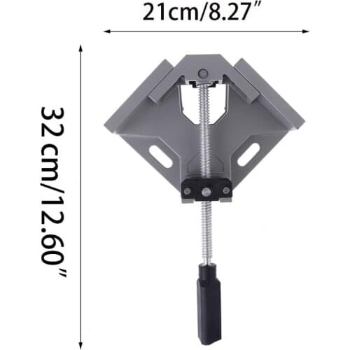 Single Handle 90 Degrees Right Angle Clamp Two Axis Alluminum Carpentry Woodworking Tools Welding Clamp
