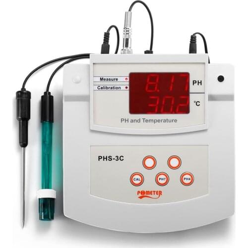 PH/Thermometer Digital PH Tester PHS-3C Desktop Automatic Calibration Acidity Meter Laboratory Water Quality Analyzer 110/220V