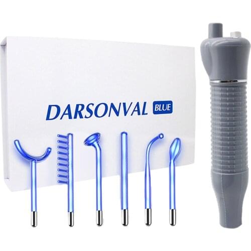 Portable High Frequency Machine Electrotherapy Wand w/Neon Tube