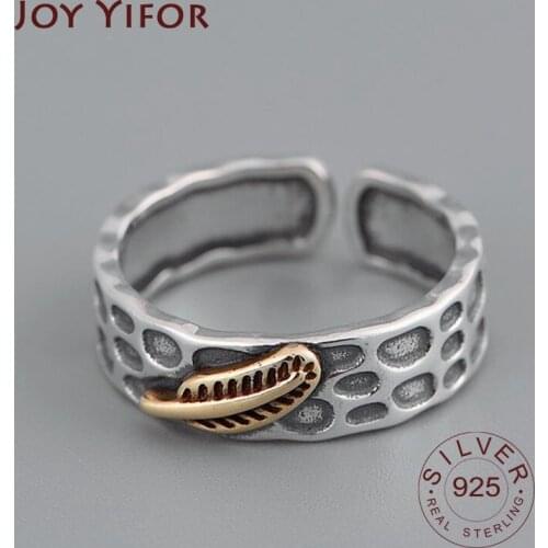 S925 Sterling Silver Rings For Women fine Jewelry adjustable feather Open Rings For Party Birthday Gift vantage