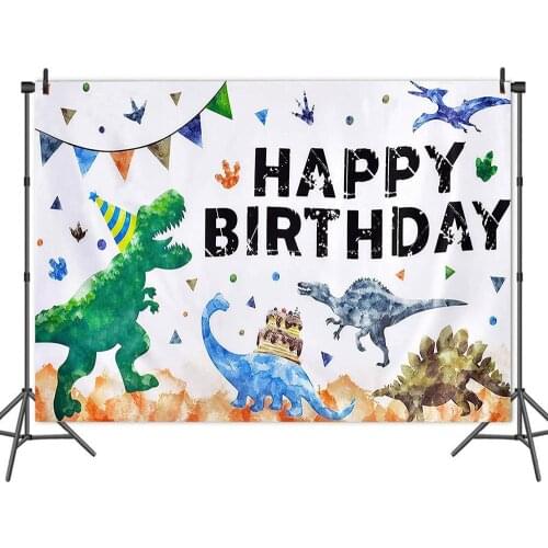 Dinosaur Paradise Cartoon Theme Background Children Birthday Party Props Decoration Wallpaper Photo Studio Photography Scene
