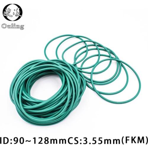 1PC Fluorine rubber Ring FKM O-rings Seals CS3.55mm ID90/92.5/95/97.5/100/118/128mm O Ring Seal Gasket