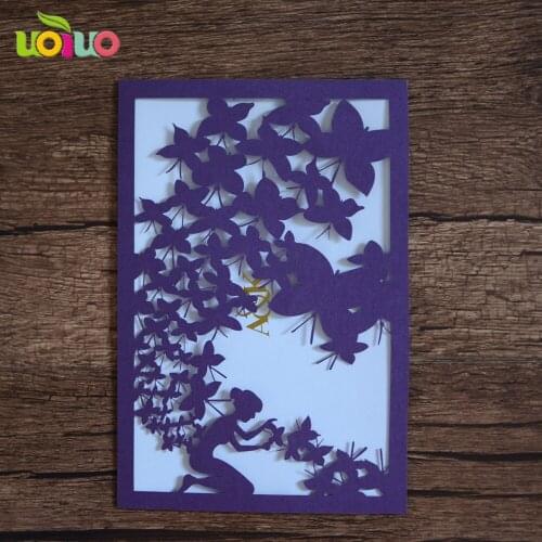 10pcs/lotnew arrival laser cut paper cards with sea star & shell decoration for wedding invitation card can be custom initinals