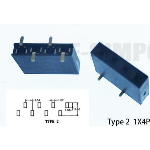 10pcs 2.54mm SMD PCB Female Header Stackable 1x2/3/4/5P 6P 7P 8P 9P 10P 20P~40p PH8.5 Single Row SMT Pin Header Female Connector