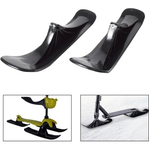 2PCS Winter Stable Scooter Wheel Accessory Childrens Sports Skateboard Snowboards Sled Scooter Snow Ski Riding Universal Sleds