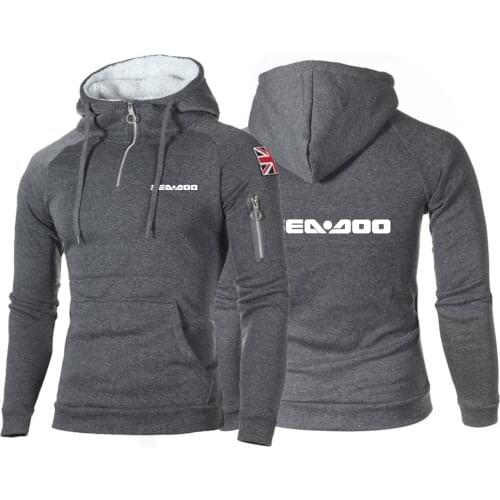 2021 Sea Doo Seadoo Moto High Street New Autumn New Mens Sports and Leisure Running Comfortable Hoodies Casual Hooded Coats