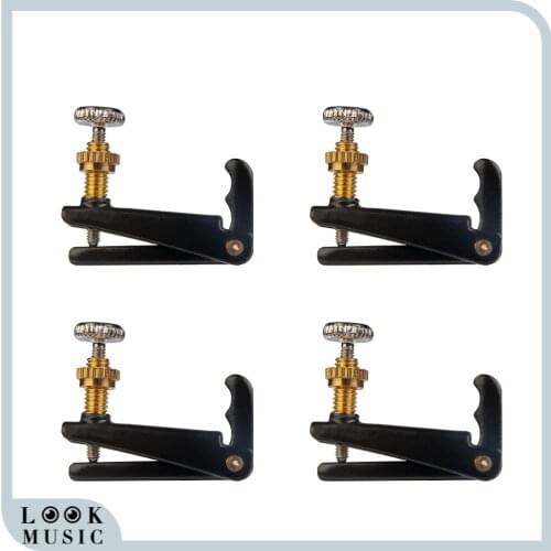 4PCS 4/4 3/4 Violin Metal Fine Tuning Adjuster Fiddle Fine Tuners Violin String Fine Tuner Tailpiece String Tuners B/C/G SET