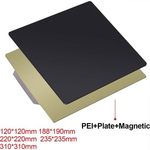 3D Printer Parts Removal Spring Steel Sheet PEI Flex Magnetic Sticker 220x220 235x235 310x310mm for ender 3 CR10 Heat bed