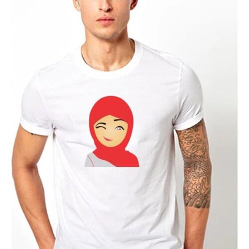 Arab Lady Printed T Shirt 100% Cotton Breathable Casual Men and Women Tee T Shirts Alternative Clothing