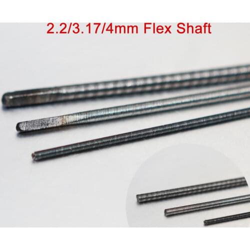 1PCS TFL 2.2/3.17/4mm Flex Cable Drive Shaft Dual Round/Square Round/Dual Square Length 300mm Spare Parts for RC Electric Boat