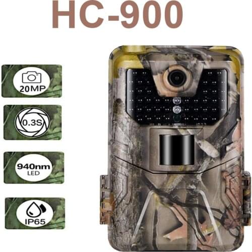 HC900 4G Trail Hunting Camera Night Vision IR Cameras IP65 Photo Trap 1080P 0.3s Trigger Time Wildlife Surveillance Game Camera