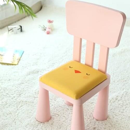Childrens Chair Pad Kindergarten Nursery Baby Bench Cushion Autumn Winter Small Square Mat For Kids Boy Girls Seat Butt Cushion
