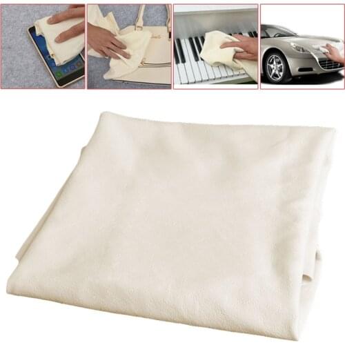1Pc Natural Shammy Chamois Leather Car Cleaning Towels Drying Washing Cloth New