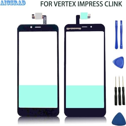 AICSRAD front outer glass For vertex impress click Touch Panel Touch Screen Digitizer Sensor Replacement CLICK+ Tools
