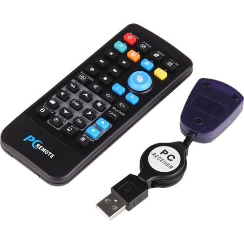 PC Remote Control Wireless USB computer remote controller Wireless for Laptop 6 Multimedia Hot Keys 3 Mouse Cursor Keys