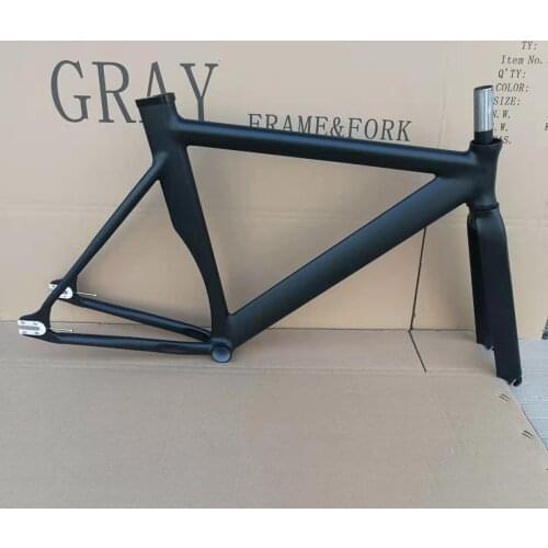 Track bike frame fixie bike frame 52cm fixed gear bicycle Smooth Welding frame 700C include Aluminum alloy fork