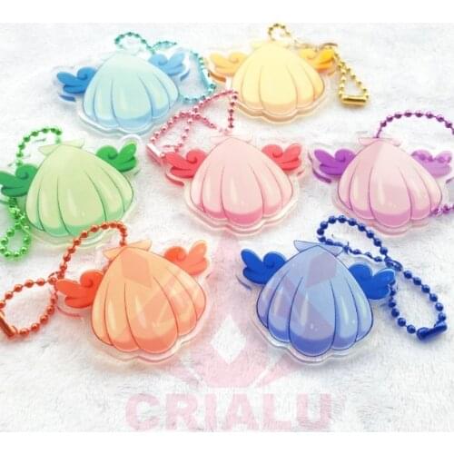 Mermaid Melody Pichi Pichi Pitch Lucia Nanami Rina Toin Hanon Hosho Cosplay keychain