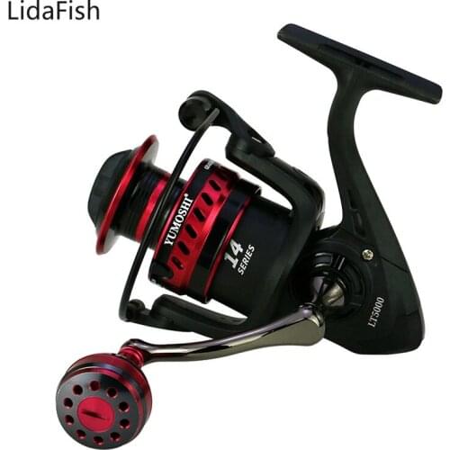 2000-7000 Series 5.2:1 4.7:1 Fishing Coil Spinning Fishing Reel Handle Knob Aluminum Alloy Metal Rocker Saltwater Carp Fishing