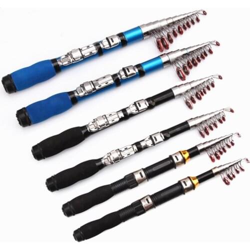 FRP Fiber Fishing Rod 1M-2.3M Small And Strong Portable Spinning Telescopic Rod