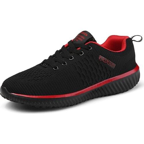 Mesh Mens Casual Shoes Breathable Black Sneakers Man Flats 2019 Comfortable Lightweight Young Mens Trainers Outdoor Leisure Shoe