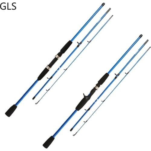 1.8M /2.1M Carbon fiber Surper Hard Lure Fishing Rod 3 Sections Casting Spinning Fishing pole 2020 NEW