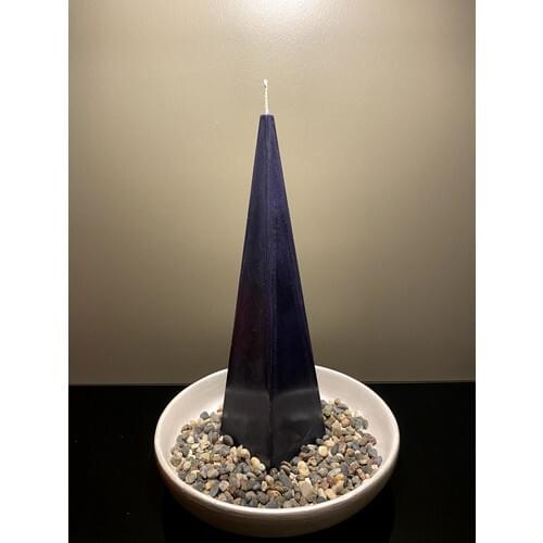 Talya Art Design Talya Art Design, Special 14 Feb, Valentines day, Black Pyramid Candle and Saucer