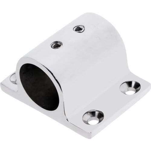 Heavy Duty Boat Hand Rail Fitting 1 inch Rectangle Stanchion Base 90 Degree