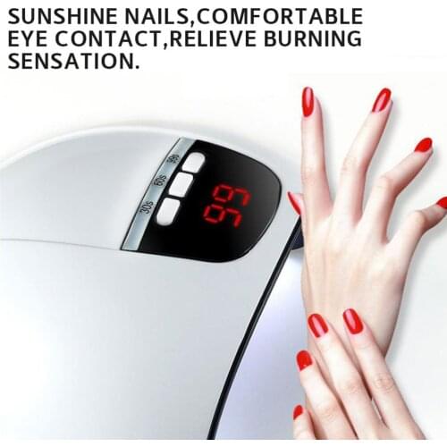 45W USB Smart 15 LED UV Nail Lamp Gel Polish Dryer Fast Curing Manicure Light can be powered-by computer, power bank, Nail art