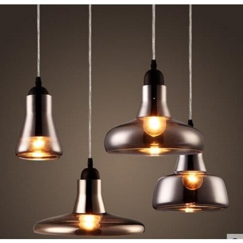 Edison Loft Style Art Glass Droplight Vintage Pendant Light Fixtures Dining Room Hanging Lamp Home Lighting Lamparas Colgantes