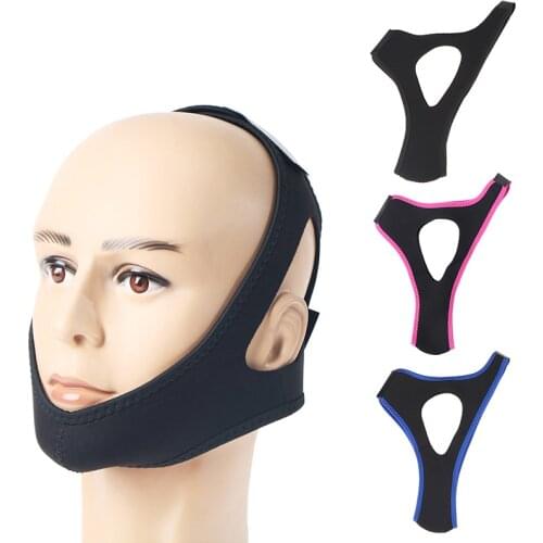 1PC Woman Man Night Sleeping Aid Band Anti Snore Belt Stop Snoring Chin Strap For Sleeping Care