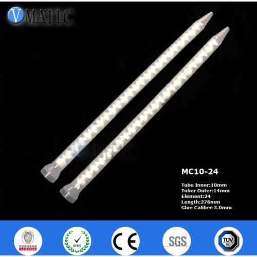 High Quality 20Pcs Resin Static Mixer MC10-24 Mixing Nozzles For Glue Dispensing