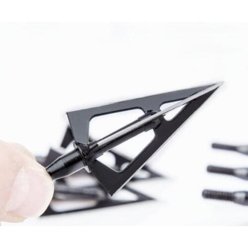 3pcs Archery 3 Blade Broadhead Stainless steel Arrowhead Crossbow Arrow Point Tips